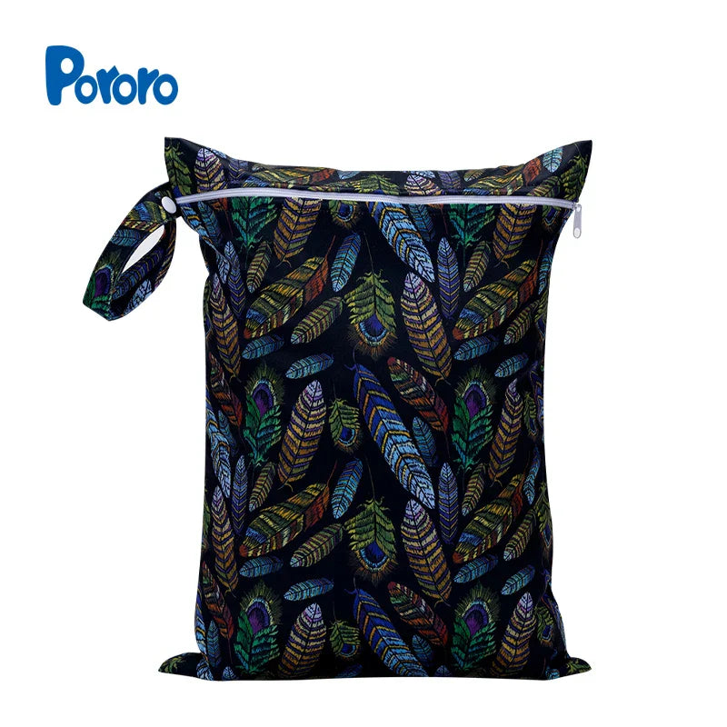 30*40cm Zippered Nappy Wetbags Waterproof Wet Dry Bag