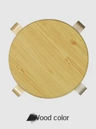 Teak Round Stool Household Bench Stool Solid Wood
