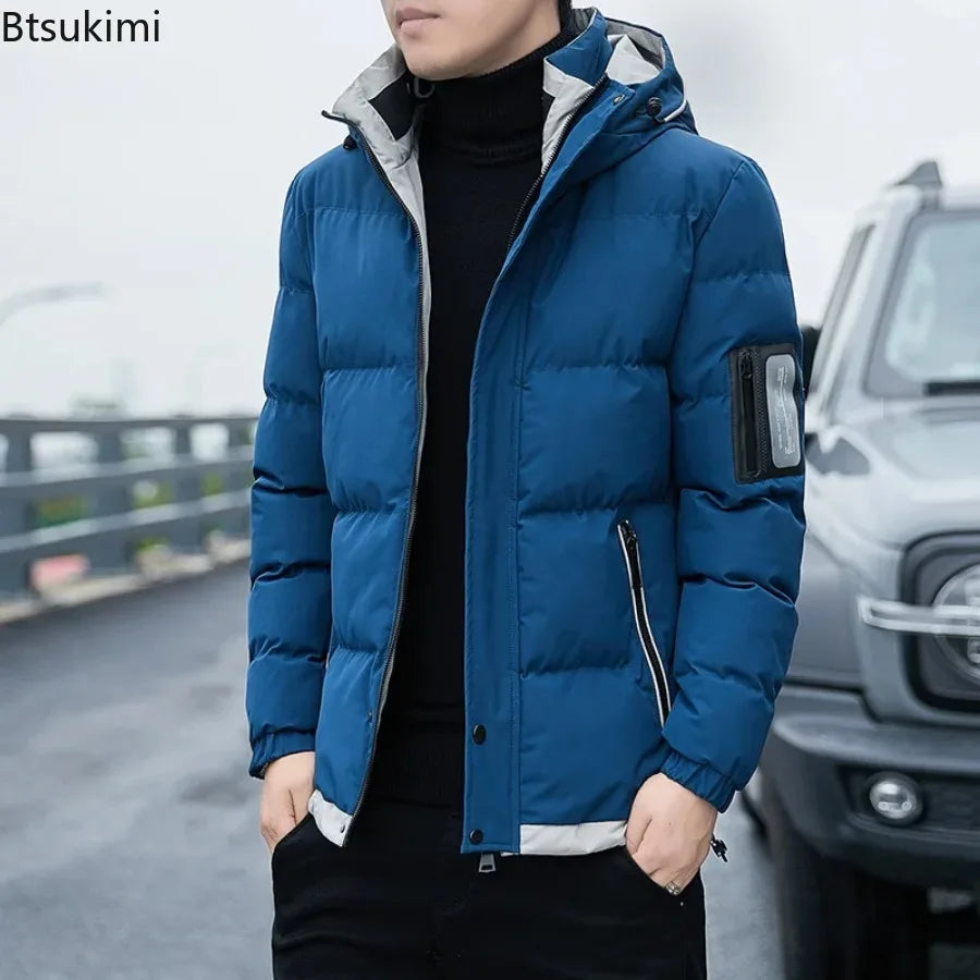 2024 Winter Korean Style Parkas Men's Puffer Jacket