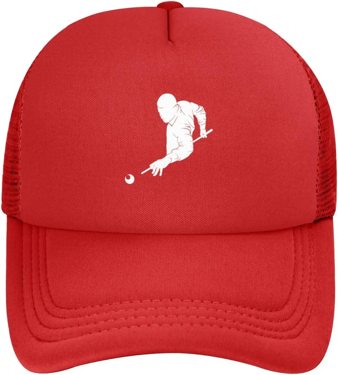 Player Billiards Ball Black Dad Hat Fashion Mesh