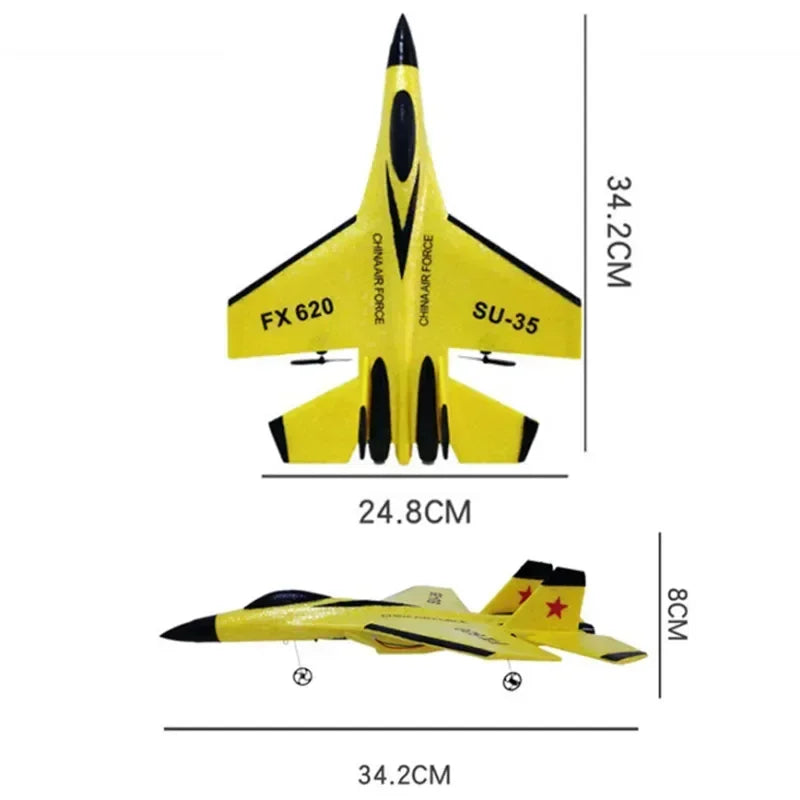 RC Plane SU-35 LED Lights Remote Control Flying