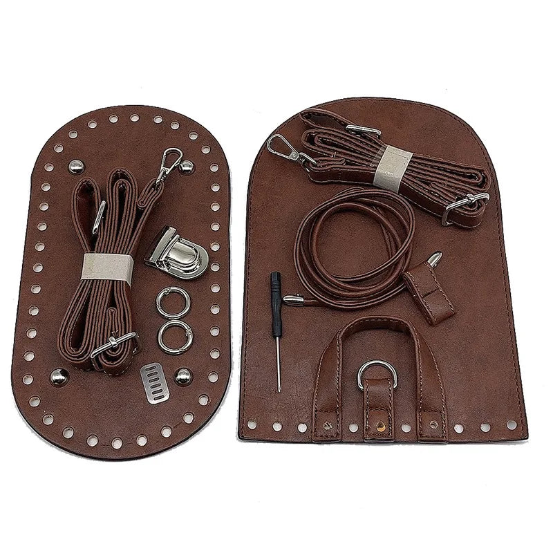 7pcs set Handmade Handbag Shoulder Strap Woven Bag