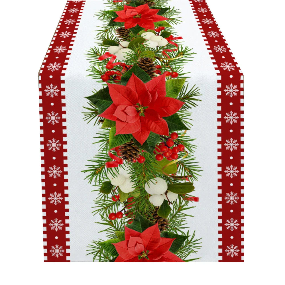 Christmas Style Table Runner Wedding Decoration Tablecloth Christmas