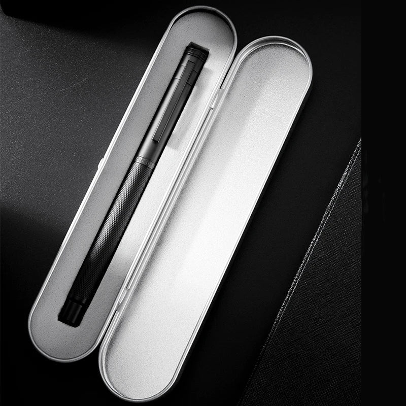 Hongdian Black Forest Metal Fountain Pen Titanium Black