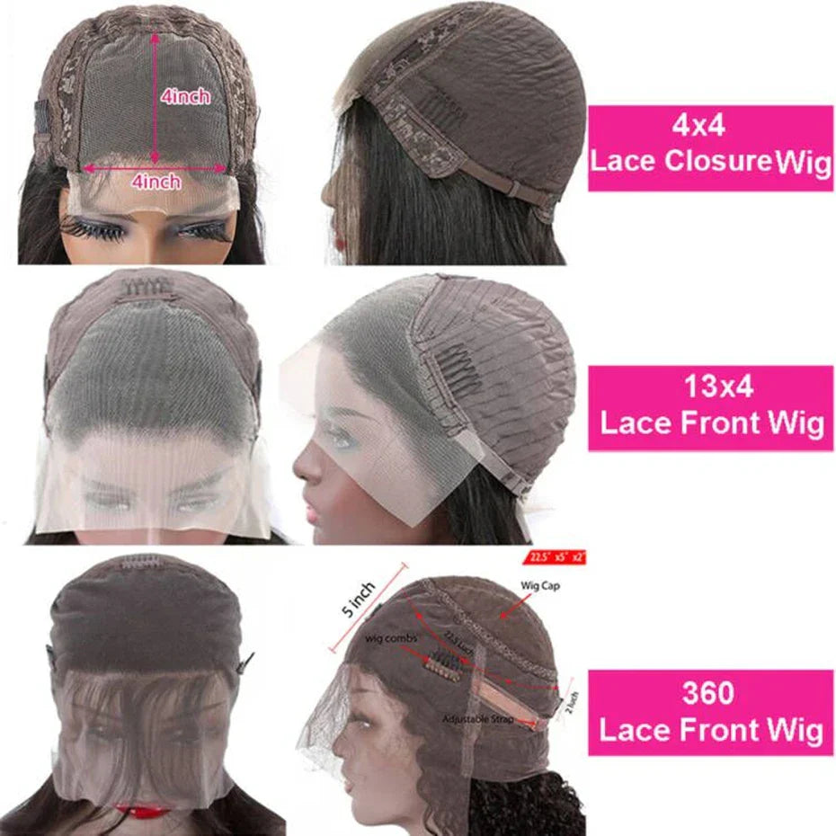 Body Wave 360 Lace Wig Human Hair Pre