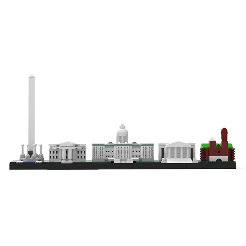 BuildMOC City Skyline Saint Petersburg Rome Washington Rotterdam