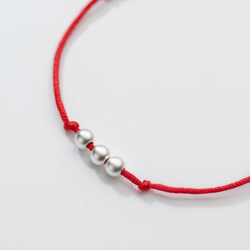 La Monada 14-20cm Frosted Bead Red Thread For
