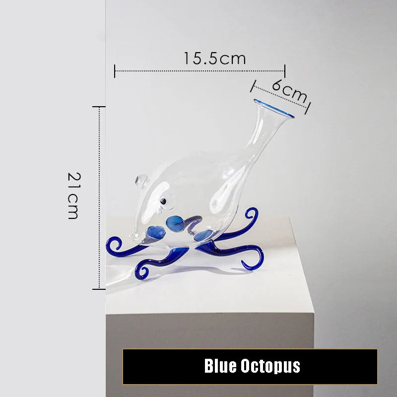 Glass Wine Decanter Handmade Creative Octopus Wine Decanter