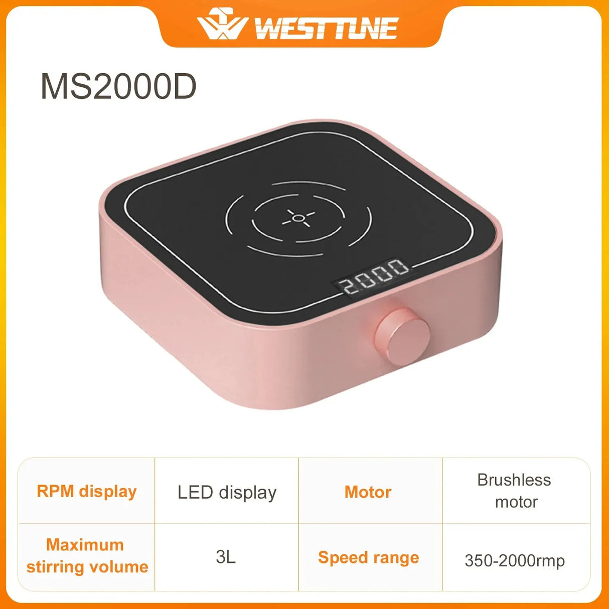 WEST TUNE 2000rpm/3000rpm Mini Magnetic Stirrer with Stir