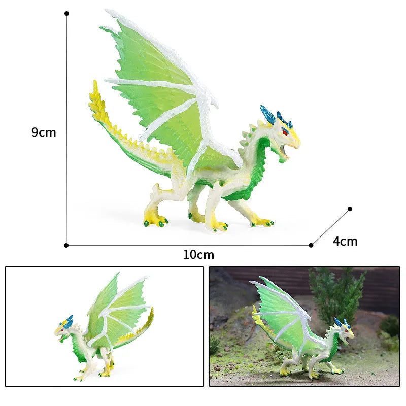 simulation dragon figurines model Savage Flying Magic Dragon