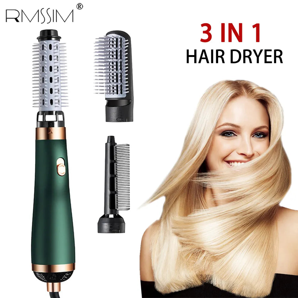 NEW Hair Dryer Comb Hot Air Curling For