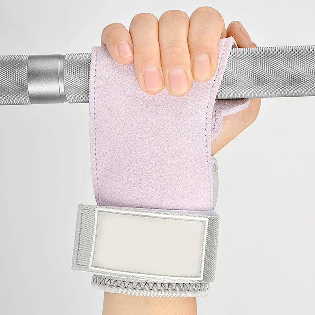 Cowhide Gym Gloves Grips Anti-Skid Weight Power Belt