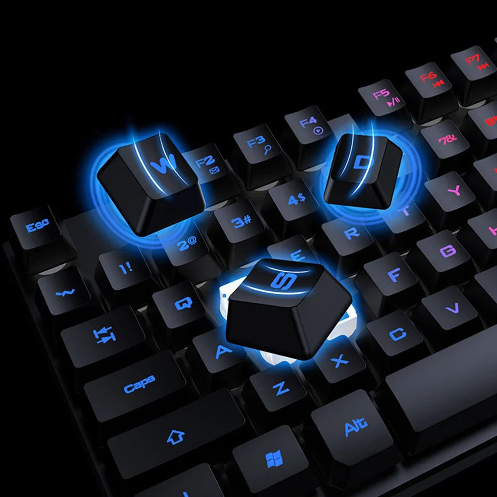 3-piece Set Gaming Keyboard Mouse Headphone Set Wired