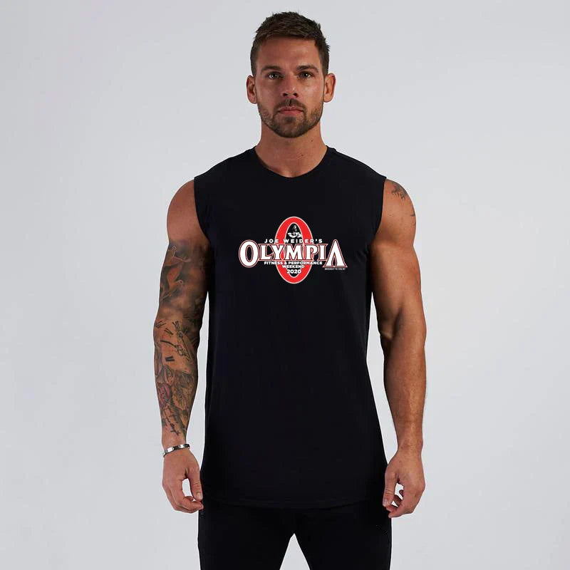 New Workout Running Training Mens Tank Top Gym