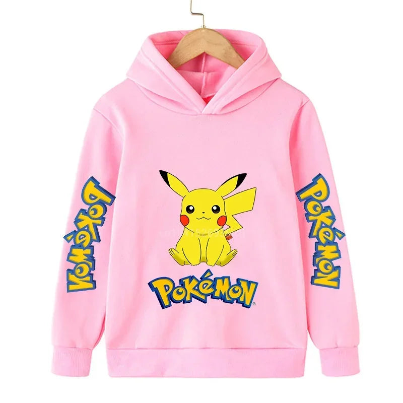 Pokemon Children Costume Spring Boy Hoodie Kids Clothes