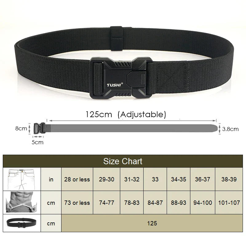 VATLTY New Tactical Outdoor Belt for Men and