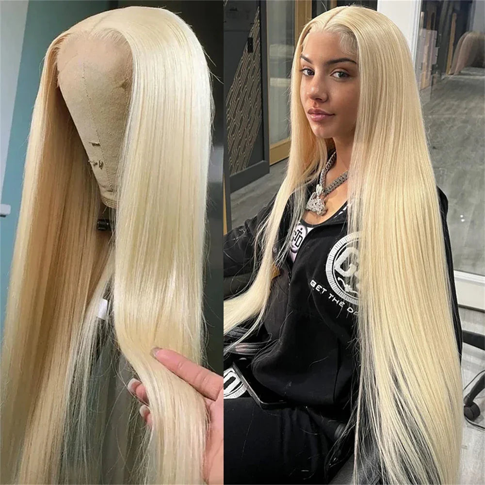 13x6 HD Transparent 613 Blonde Lace Frontal Human