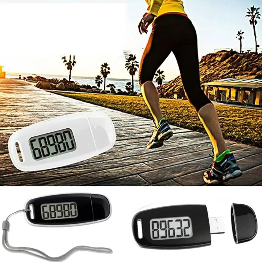 USB Rechargeable 3D Pedometer 3D Tri-Axis Sensor Backlight