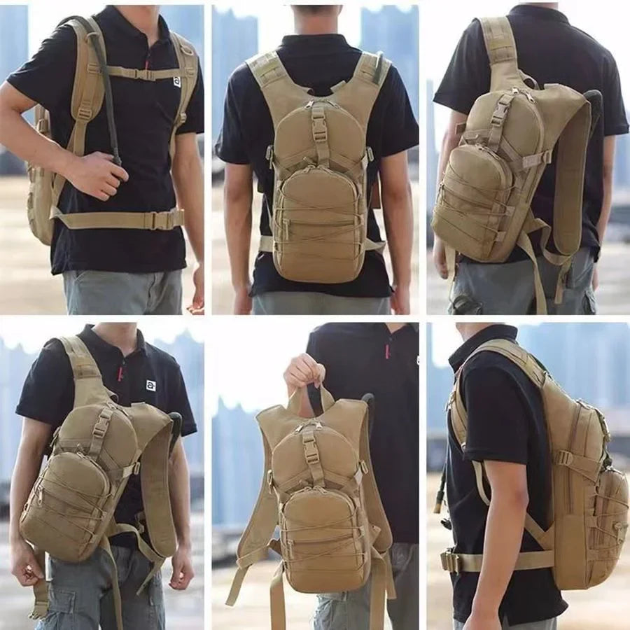 15L Military Tactical Hiking Backpack - Waterproof Travel Climbing Bag