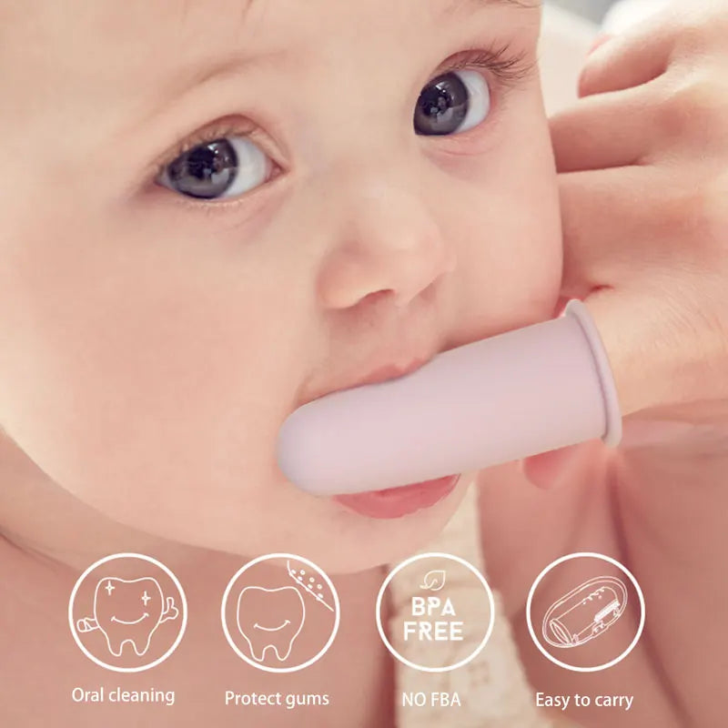 Silicone Baby Soft Finger Toothbrush BPA Free Silicone
