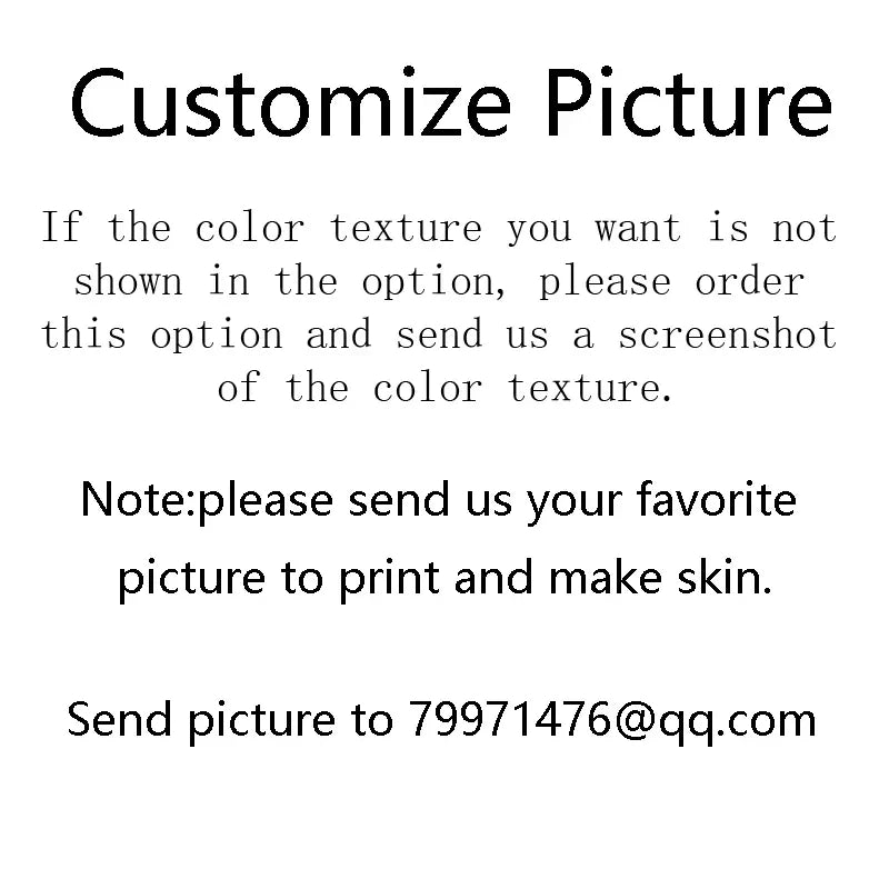 Customize Model Size 1PCS Laptop Skin Sticker Cover