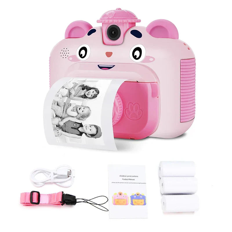 Children's Instant Print Camera With Thermal Printer Kids
