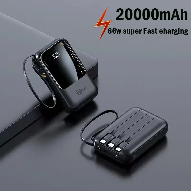50000mAh Mobile Power Supply With BuiltIn Cable 66W