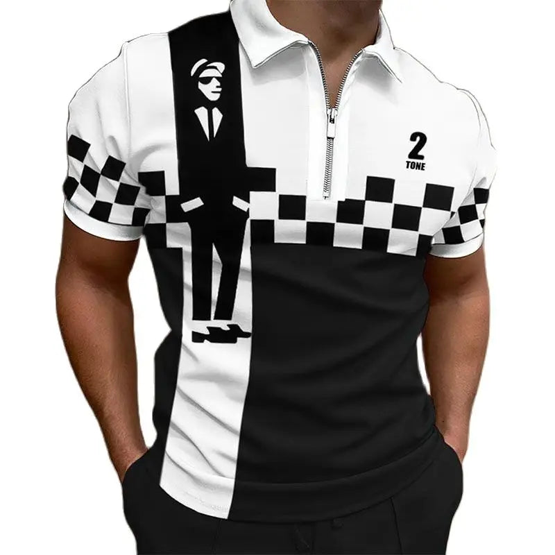 Summer new men's casual short-sleeved Polo shirt office
