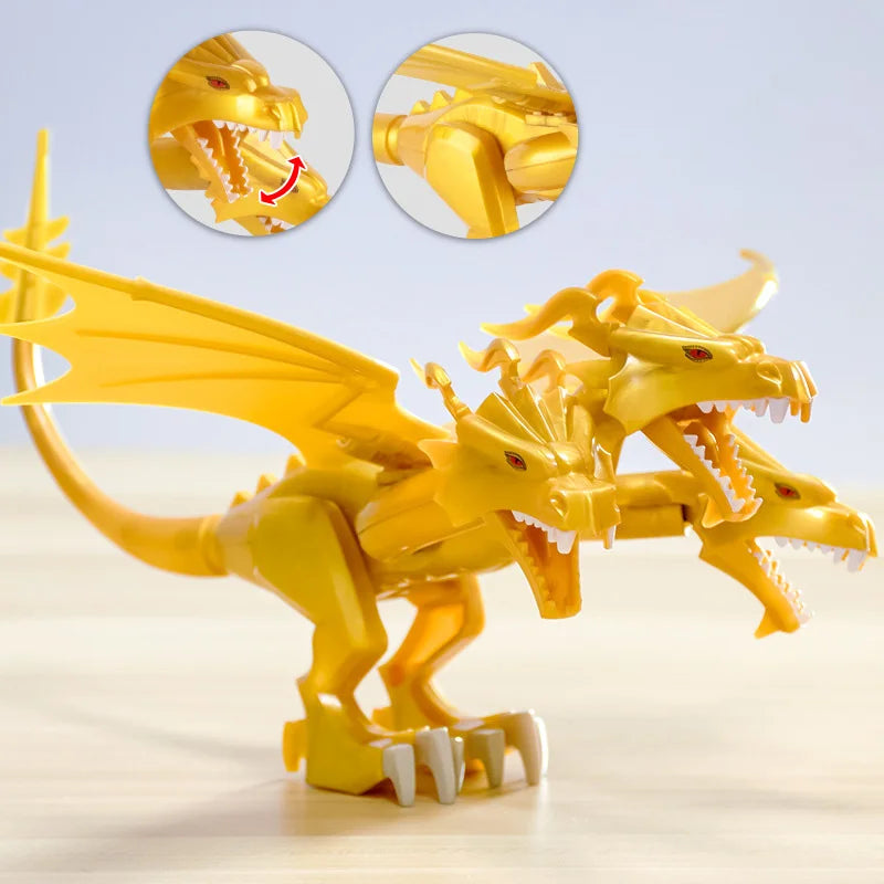 2023 MOC 18cm GodAzillas King Ghidorah Three Head