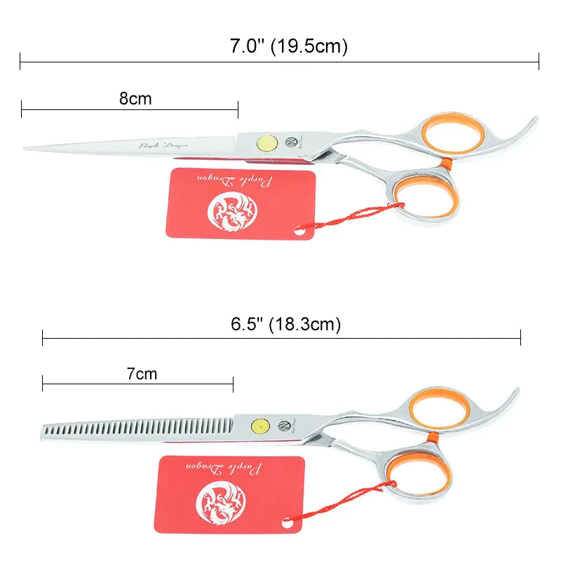Purple Dragon 7 inch Hair Cutting Scissors 6.5