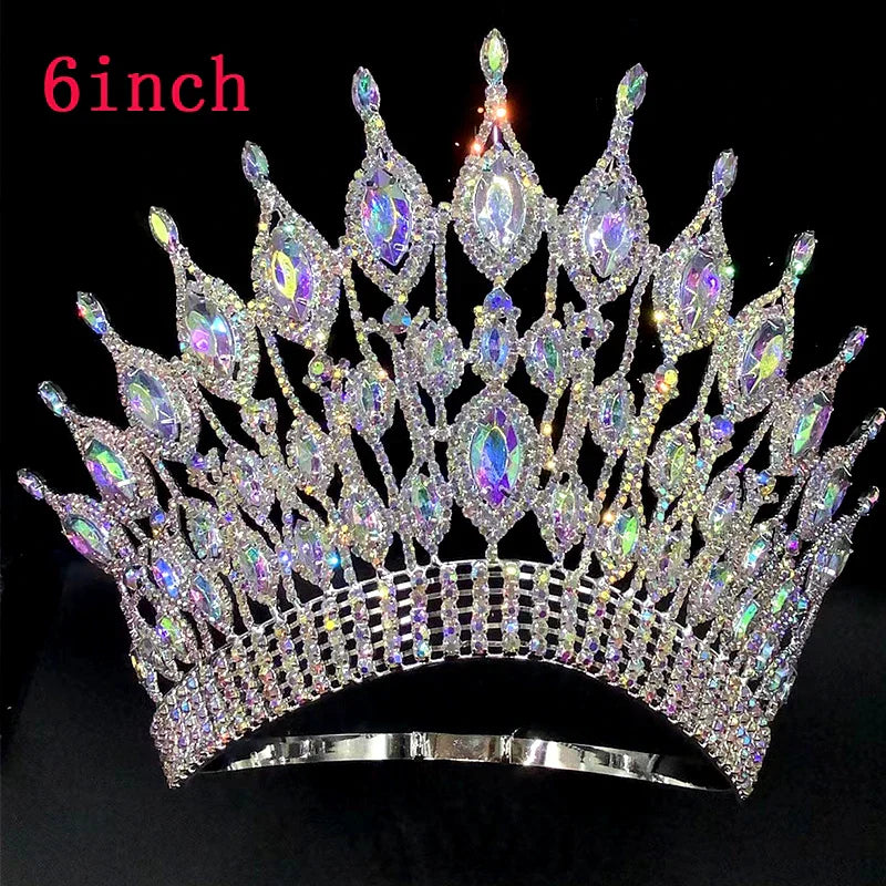 Miss Universe Wedding Crown Queen Rhinestone Tiara Party