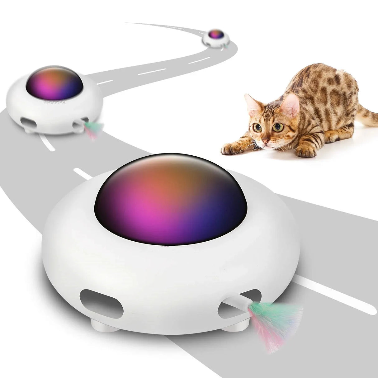 Smart UFO Interactive Cat Toy for Indoor Rotating