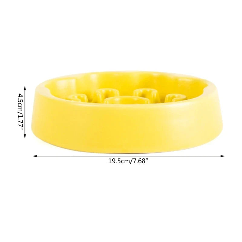 AntiChocking Pet Bowl Food Plate Puppy Ceramic MessFree