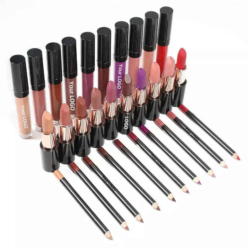 Private Label Matte Liquid Lipstick Lip Liner Pencil