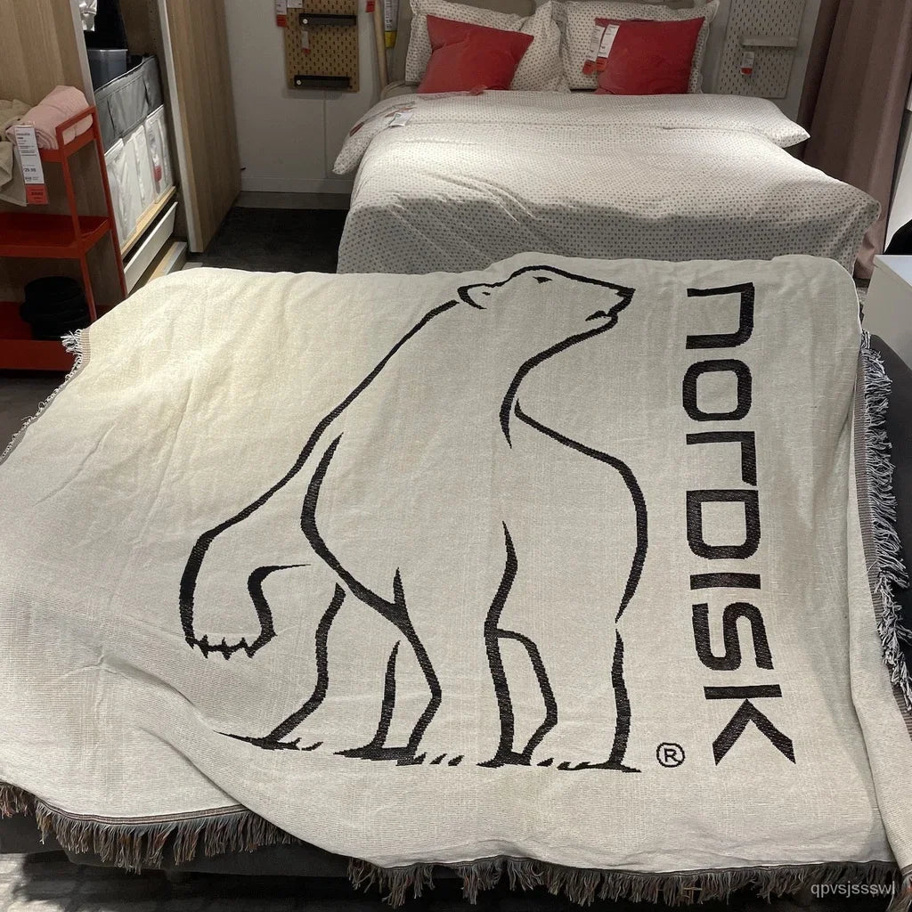 Nordisk Blanket Camping Outdoor Picnic Throw Blanket White
