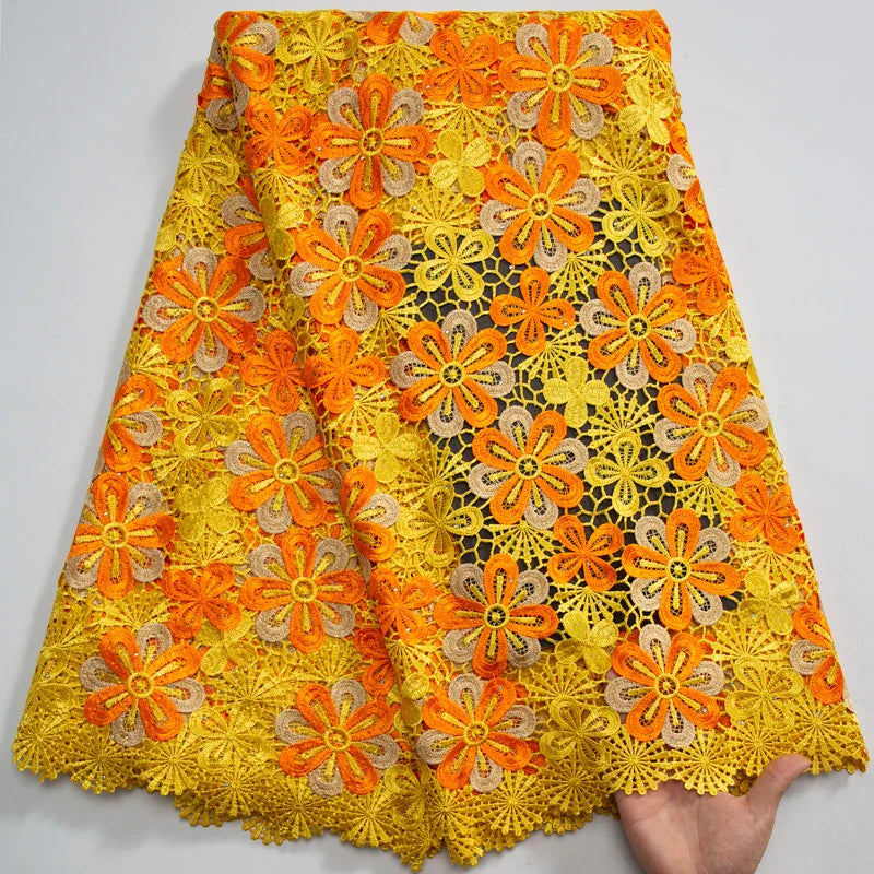 SJD LACE 2024Skin Friendly Classic African Eembroidery Guipure