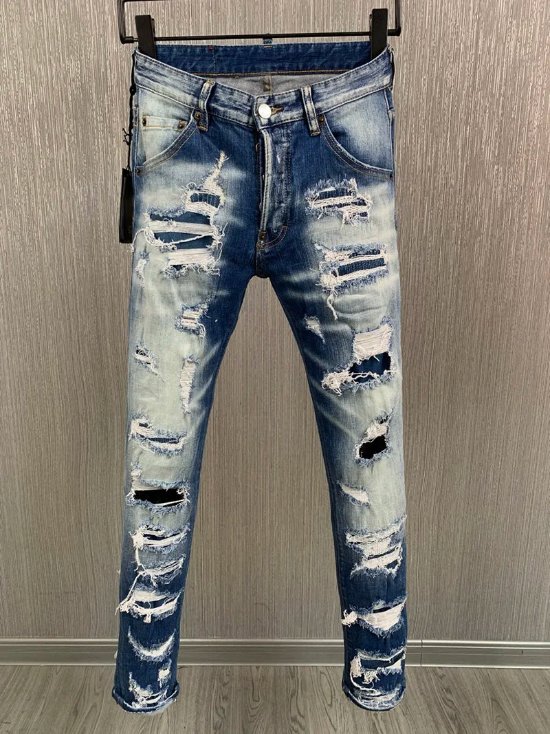 new BRAND Men Jeans Badge Printed dsq2 Coolguy