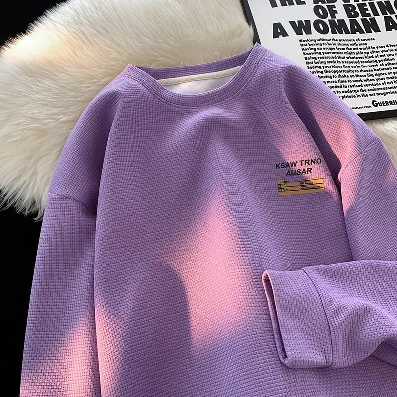 Autumn New Men's Sweatshirt Harajuku Style Letter Print