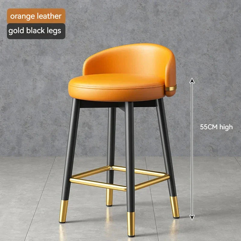 Round Kitchen Bar Chair Modern Luxury Office Reception