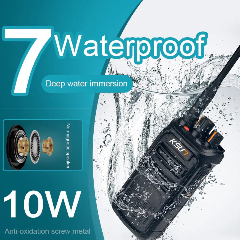 10W Walkie Talkie UHF Radio Handheld Walkie-Talkie Two-way