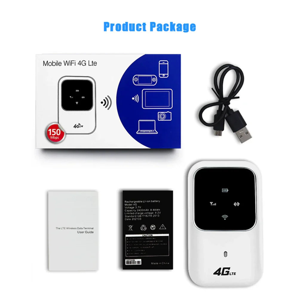 4G Wireless Router LTE Portable Car Mobile Broadband