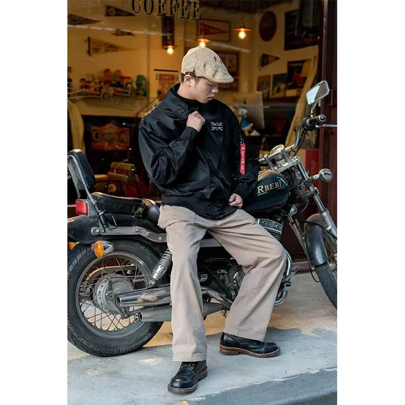 Men Flight Jacket Autumn Quality American Military Uniform
