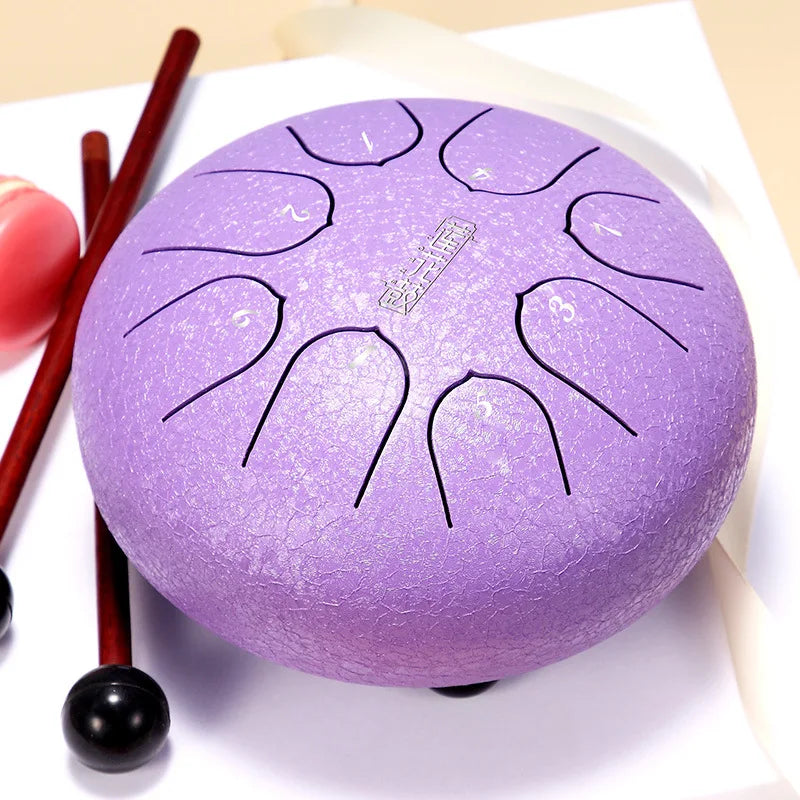 Hluru Glucophone Steel Tongue Drum 6 Inch 8