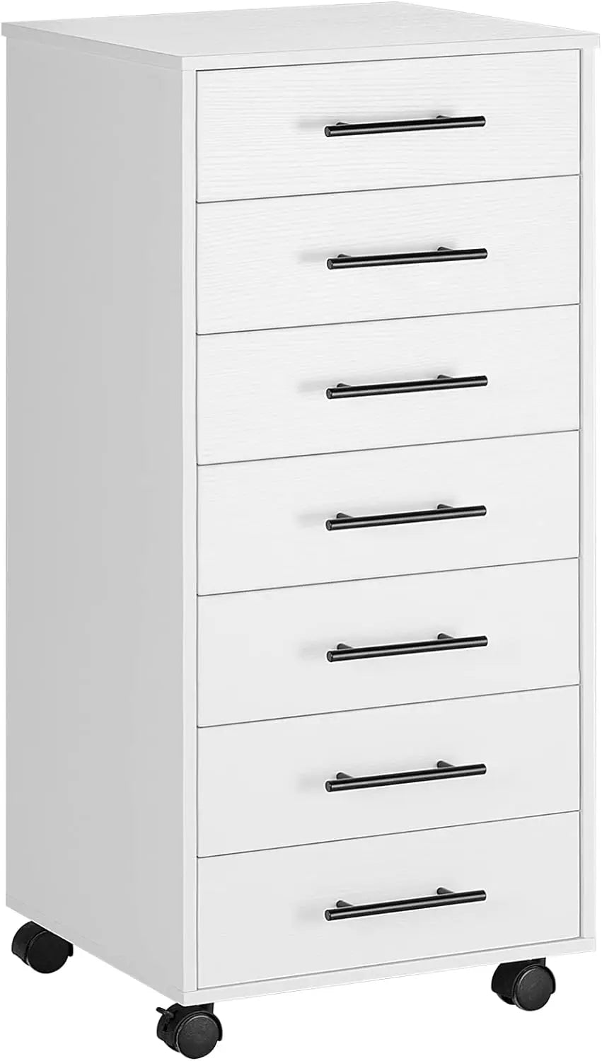 HOOBRO 7-Drawer Chest Dresser Wooden File Cabinet