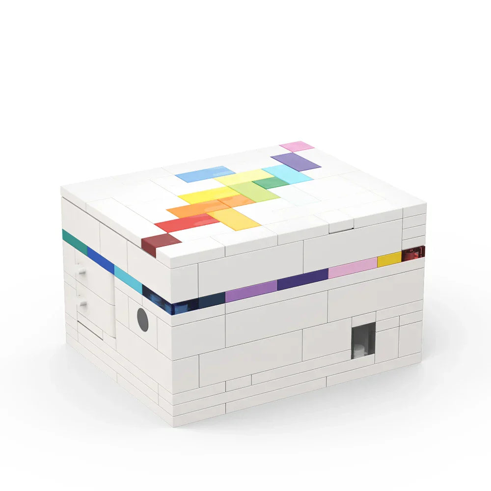 MOC Decrypt Puzzle Box Building Blocks Kit Rainbow