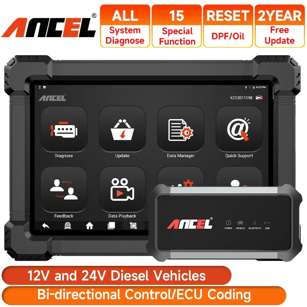 ANCEL X7 HD Heavy Duty Truck Diagnostic Tool