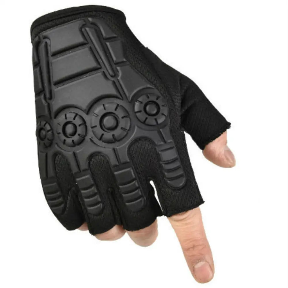 1Pair Summer Fingerless Tactical Gloves Military Men Women