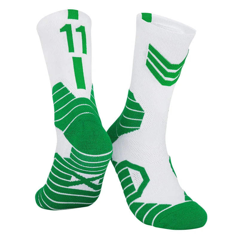 5 Pairs Men's Athletic Crew Socks Performance