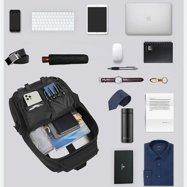 Ozuko New Men's Helmet Skateboard Outdoor Sports Backpack