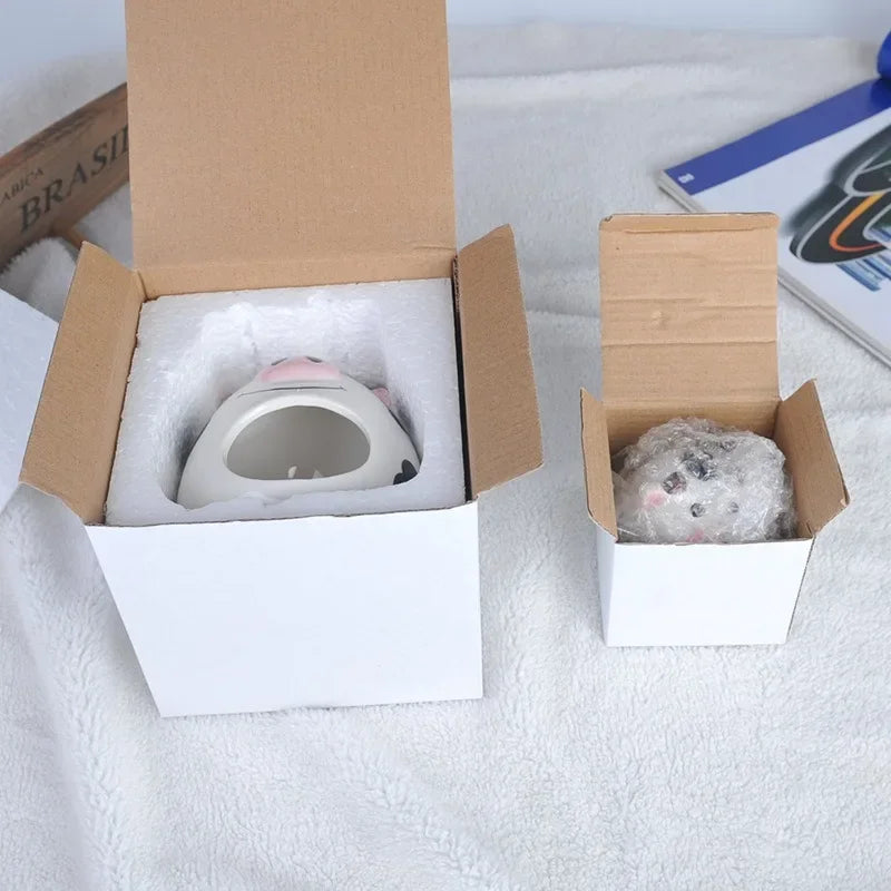 Summer Cooling Ceramic Nest Cartoon Cow Mini Pet